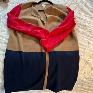J Crew factory colorblock cardigan size S